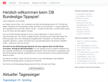 Tablet Screenshot of bundesligatippspiel.deutschebahn.com